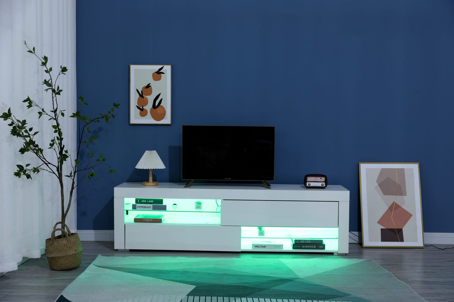 71" Glossy LED TV Stand