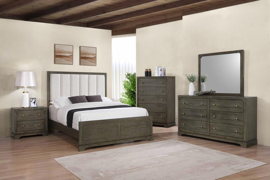 Gran Park 4-5 pieces Queen or Eastern King Bedroom Set Dark Cocoa