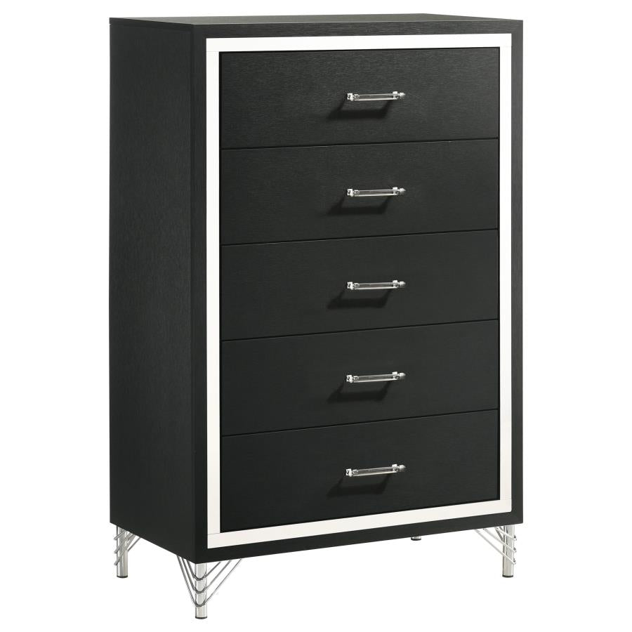 Lucia 5-drawer Bedroom Chest of Drawers White