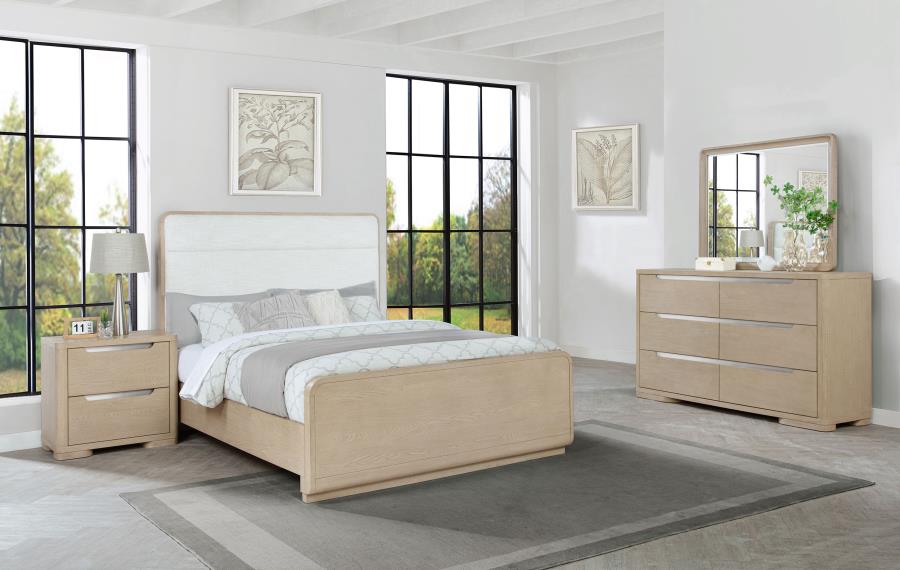 Ladera 4-5 pieces Queen or Eastern King Bedroom Set Light Elm