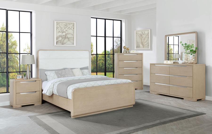 Ladera 4-5 pieces Queen or Eastern King Bedroom Set Light Elm