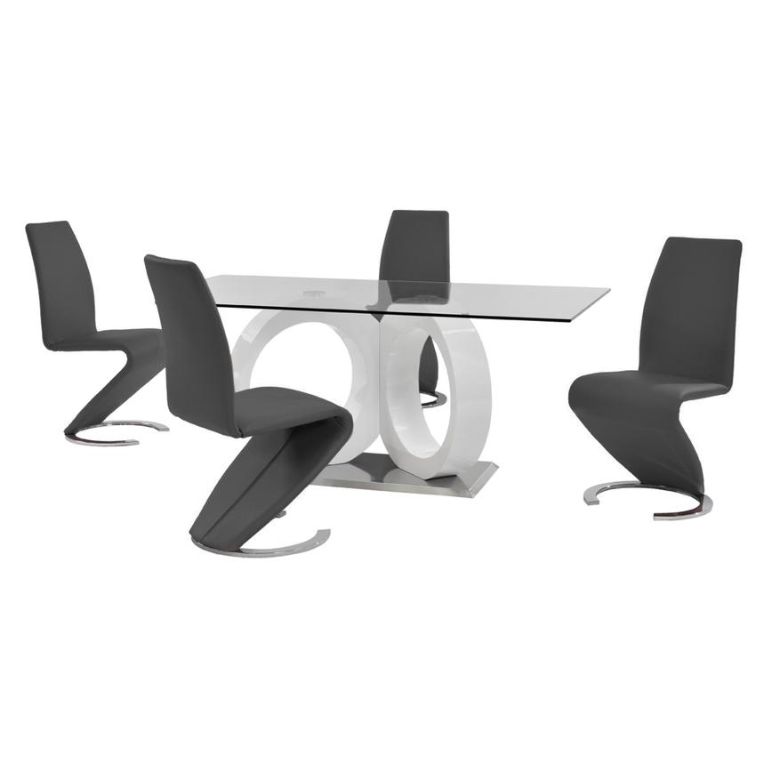 Modway Grey White Dining set