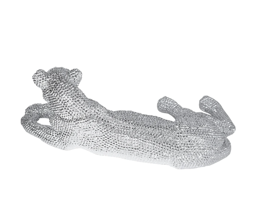Laying Silver Leopard