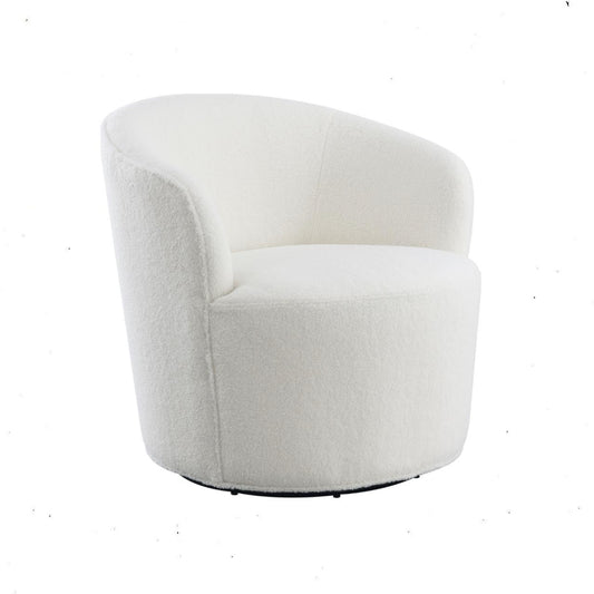 Joyce Upholstered Swivel Barrel Chair