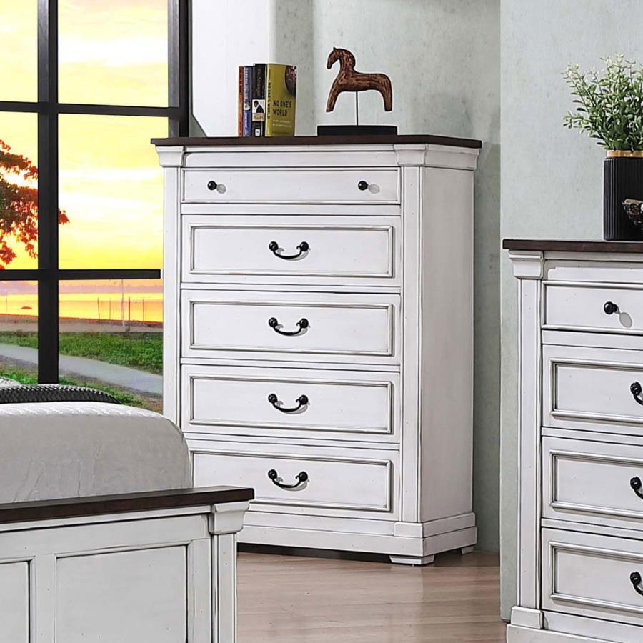 Hillcrest - 5-Drawer Chest - White