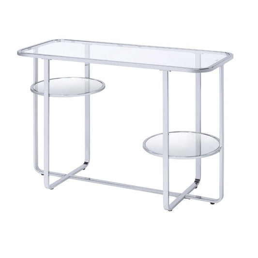 Hollo - Accent Table - Chrome & Glass