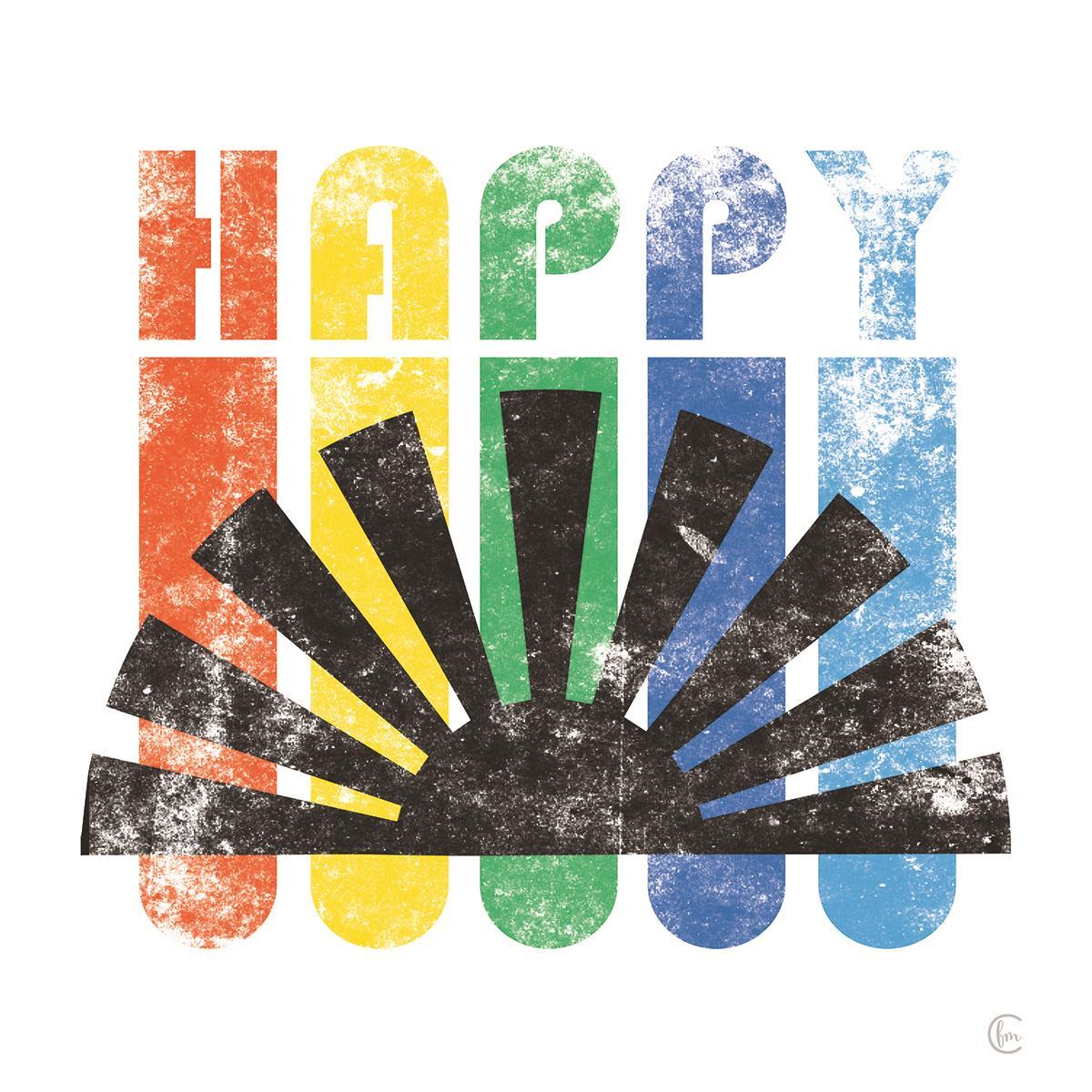 Framed - Happy Retro By Fearfully Made Creations