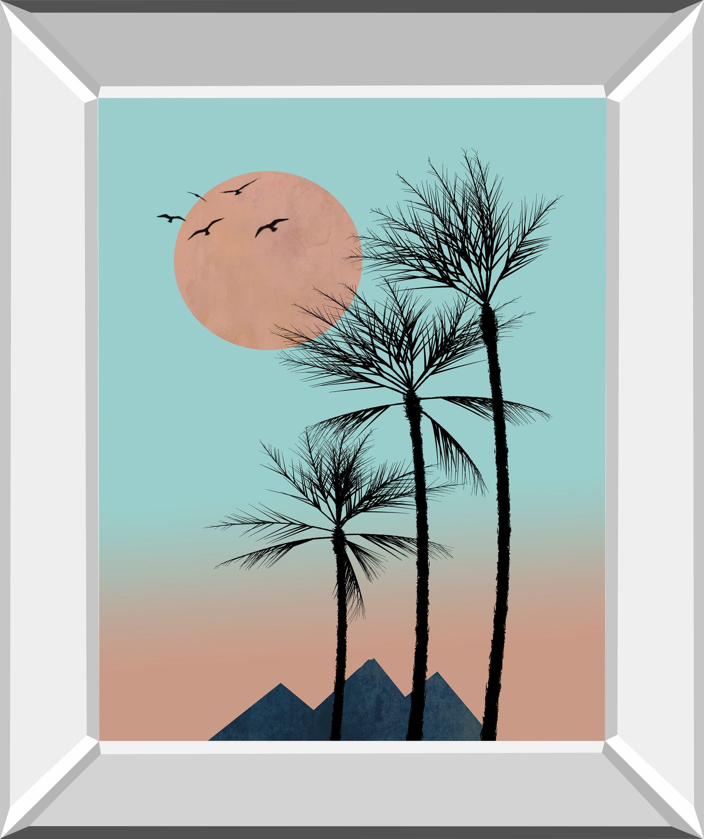 Passion In The Tropics I By Hal Halli - Mirror Framed Print Wall Art