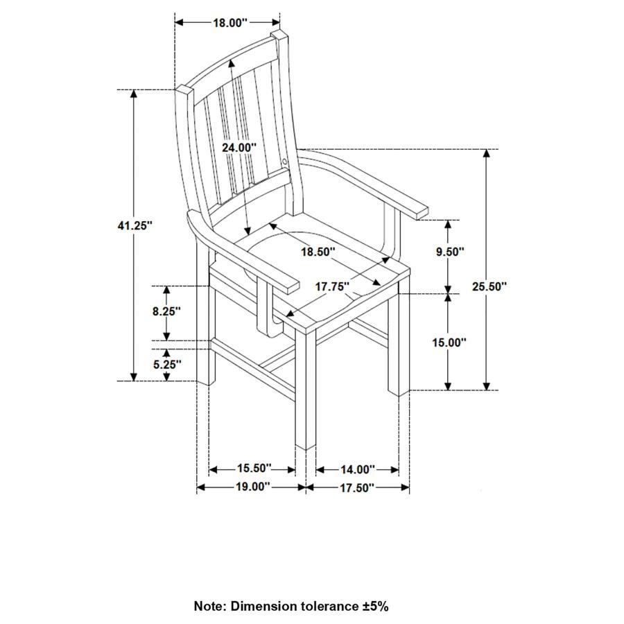 Calandra - Arm Chair (Set of 2) - Brown