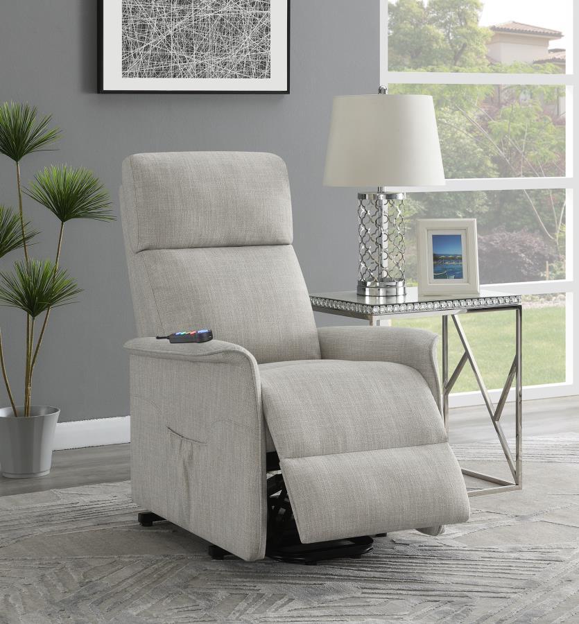 Herrera - Power Lift Recliner With Wired Remote - Beige