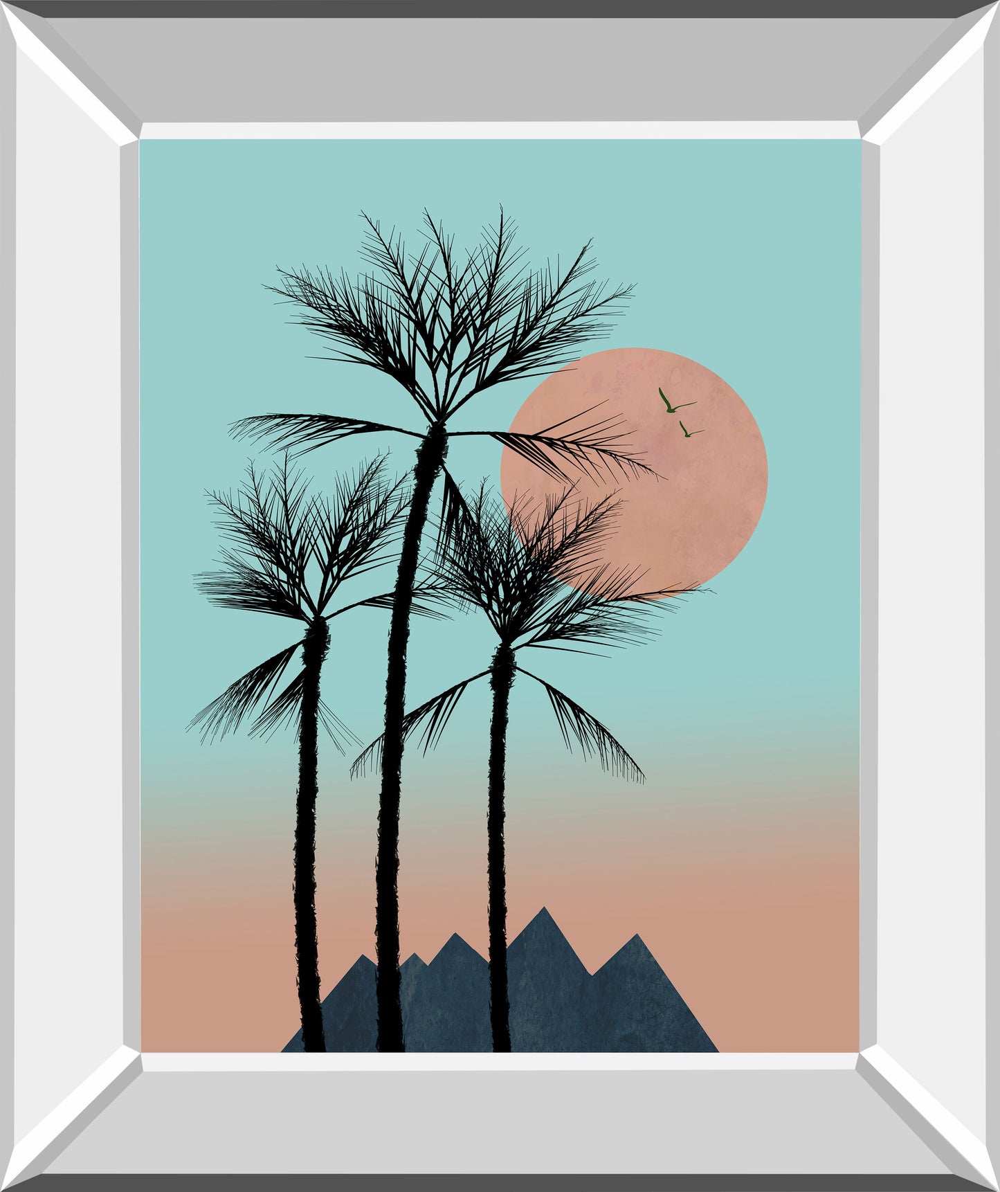 Passion In The Tropics II By Hal Halli - Mirror Framed Print Wall Art