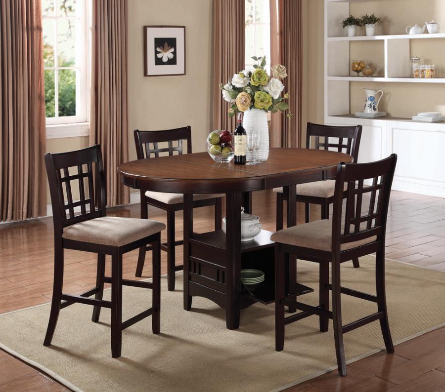 Lavon - Oval Counter Height Table - Brown