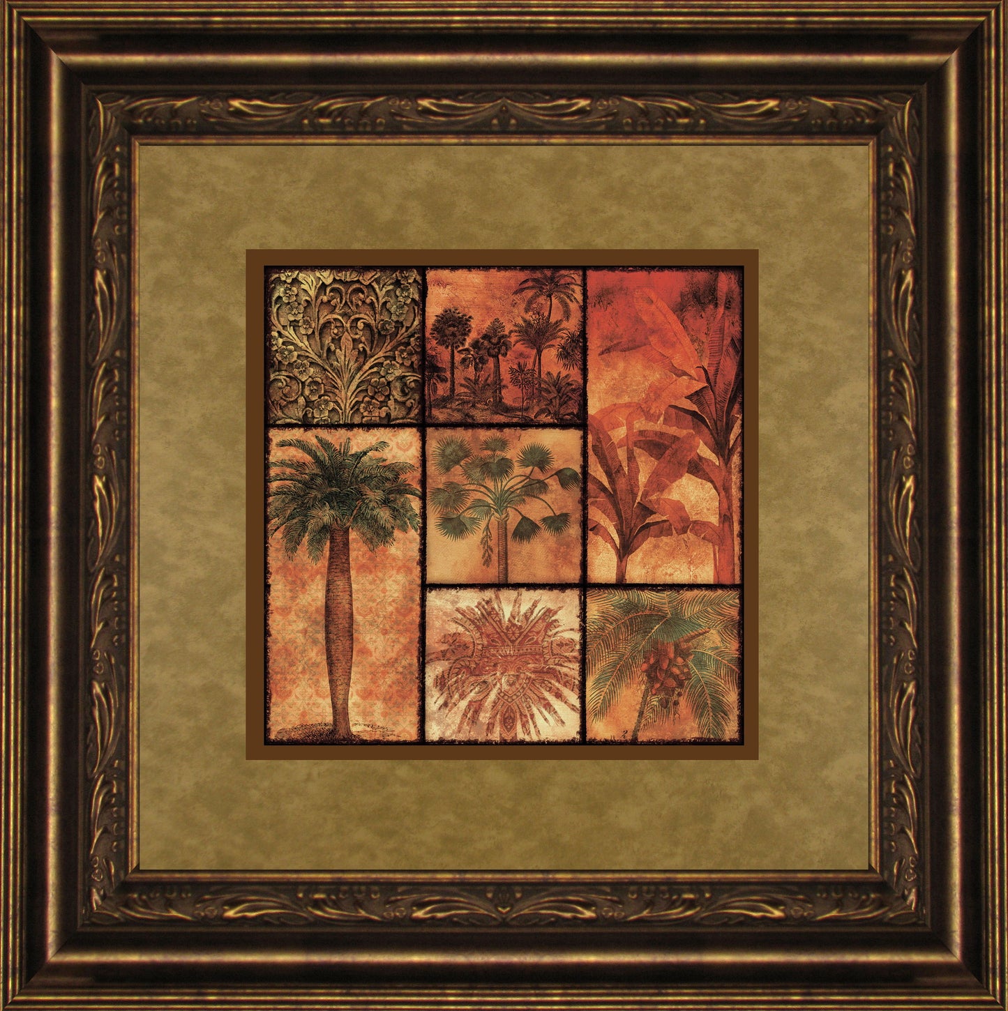 Palm Patchwork II By Studio Voltaire - Framed Print Wall Art