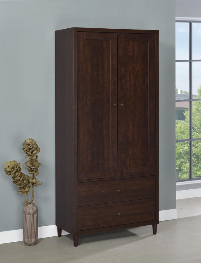 Wadeline - 2-door Tall Accent Cabinet - Brown