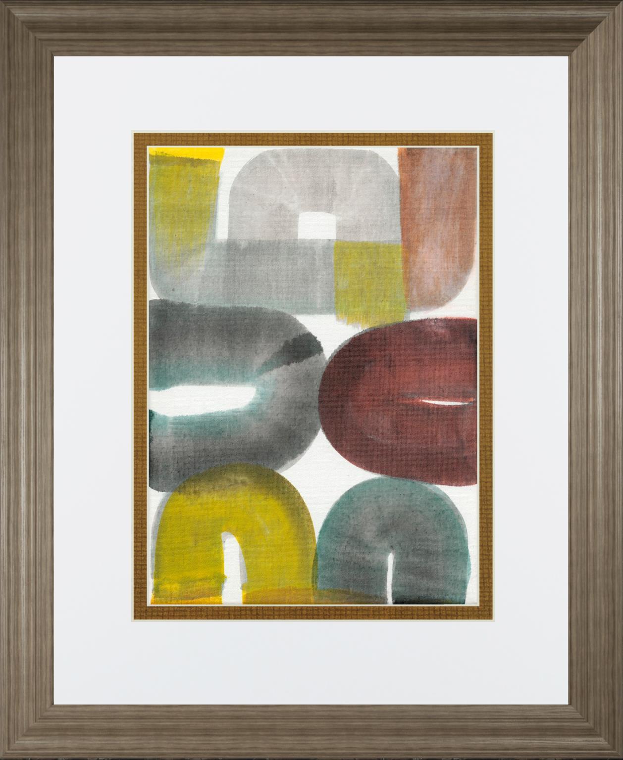 Geode Abstraction II By Jodi Fuchs 34x40 - Dark Gray