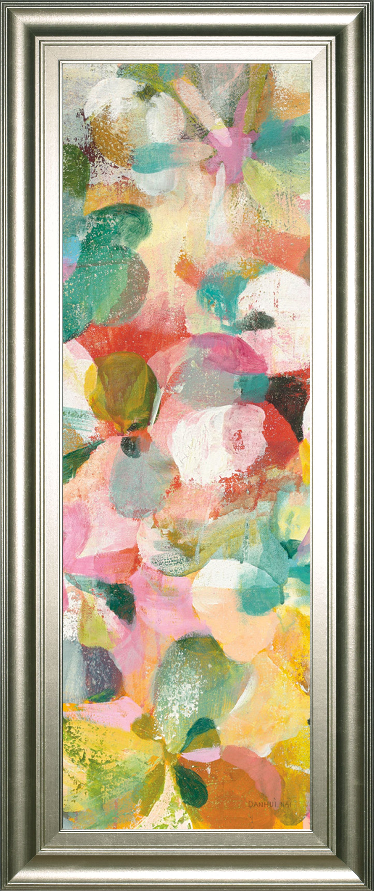 Happy Garden II By Danhui Nai - 42 x 18 Wall Art - Pink