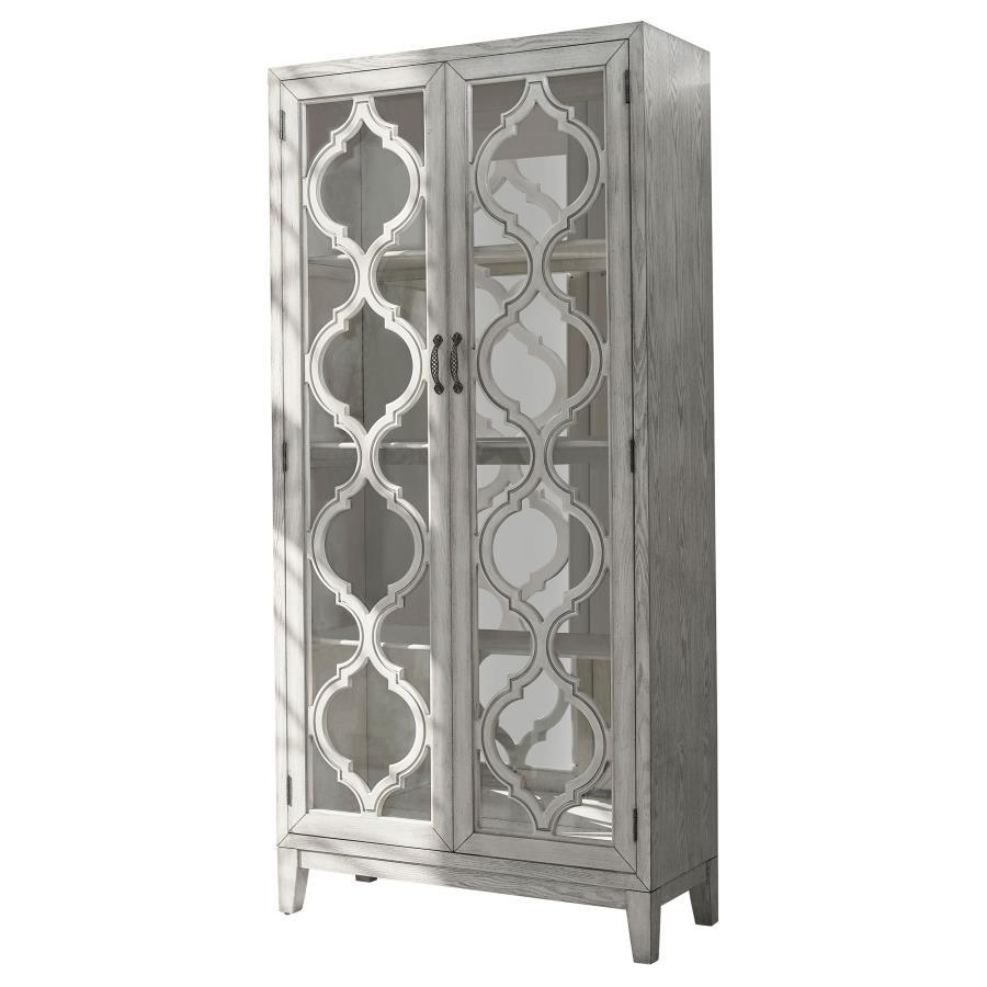 Mckellen - 2-door Tall Cabinet - Beige