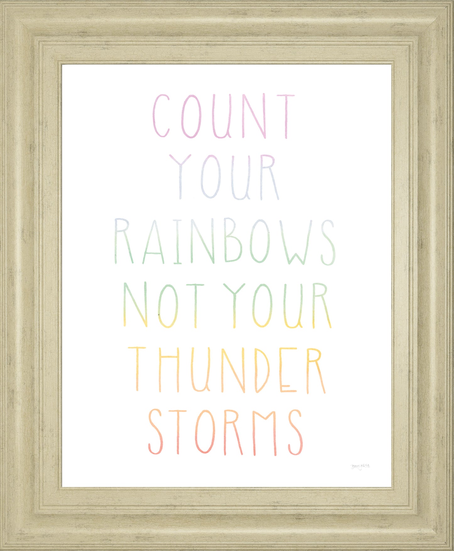 Lets Chase Rainbows VII By Jenaya Jackson - Framed Print Wall Art