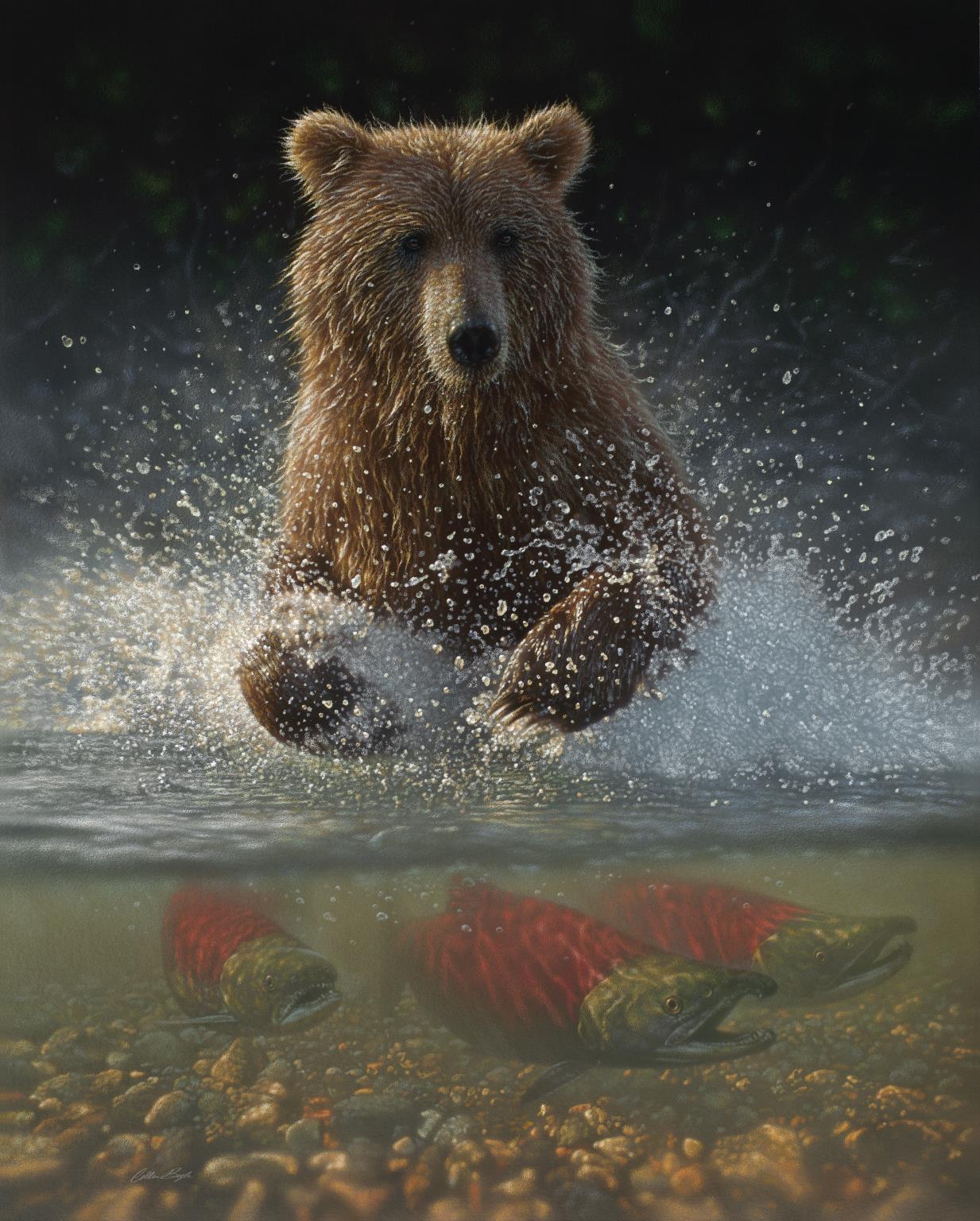Framed Small - Lucky Hole By Collin Bogle