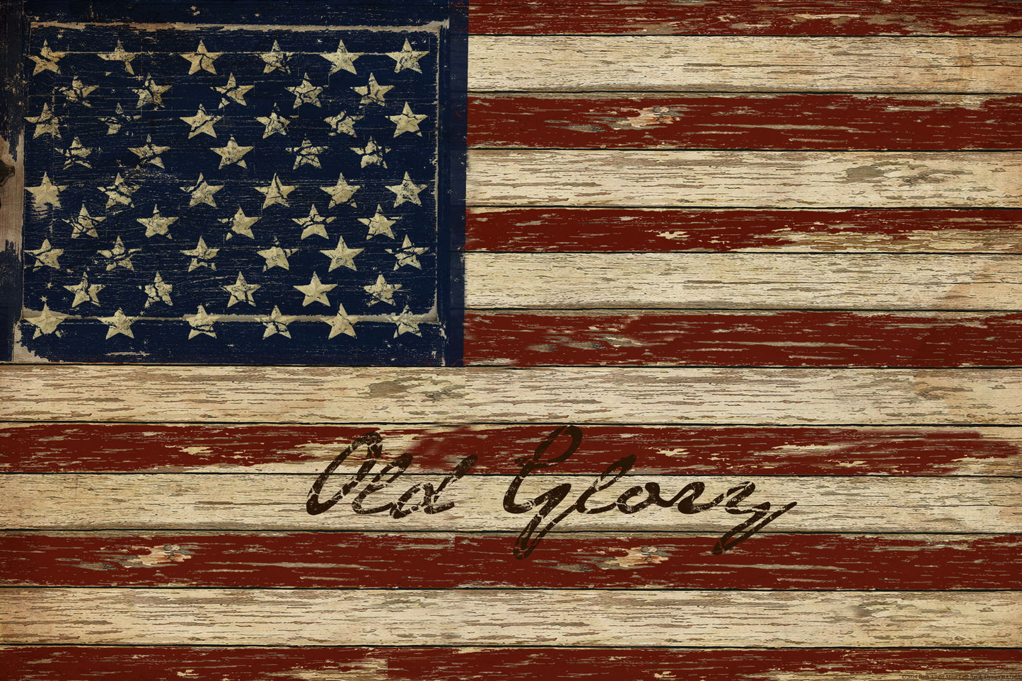 Framed Small - Old Glory By Beth Albert