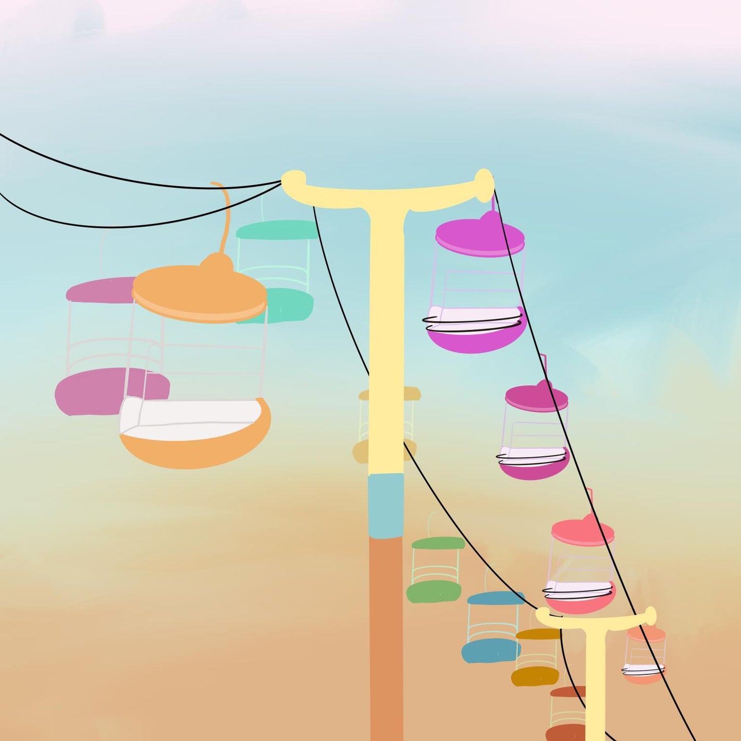 Sky Ride By Ashley Singleton - Orange