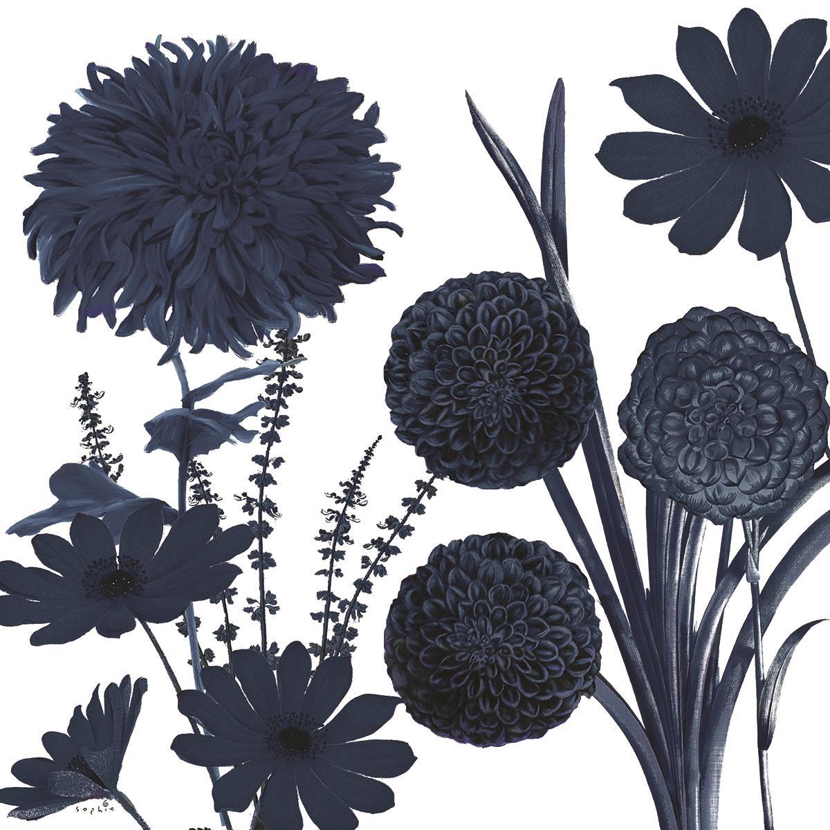 Framed - Blue Shift I By Sophie Six