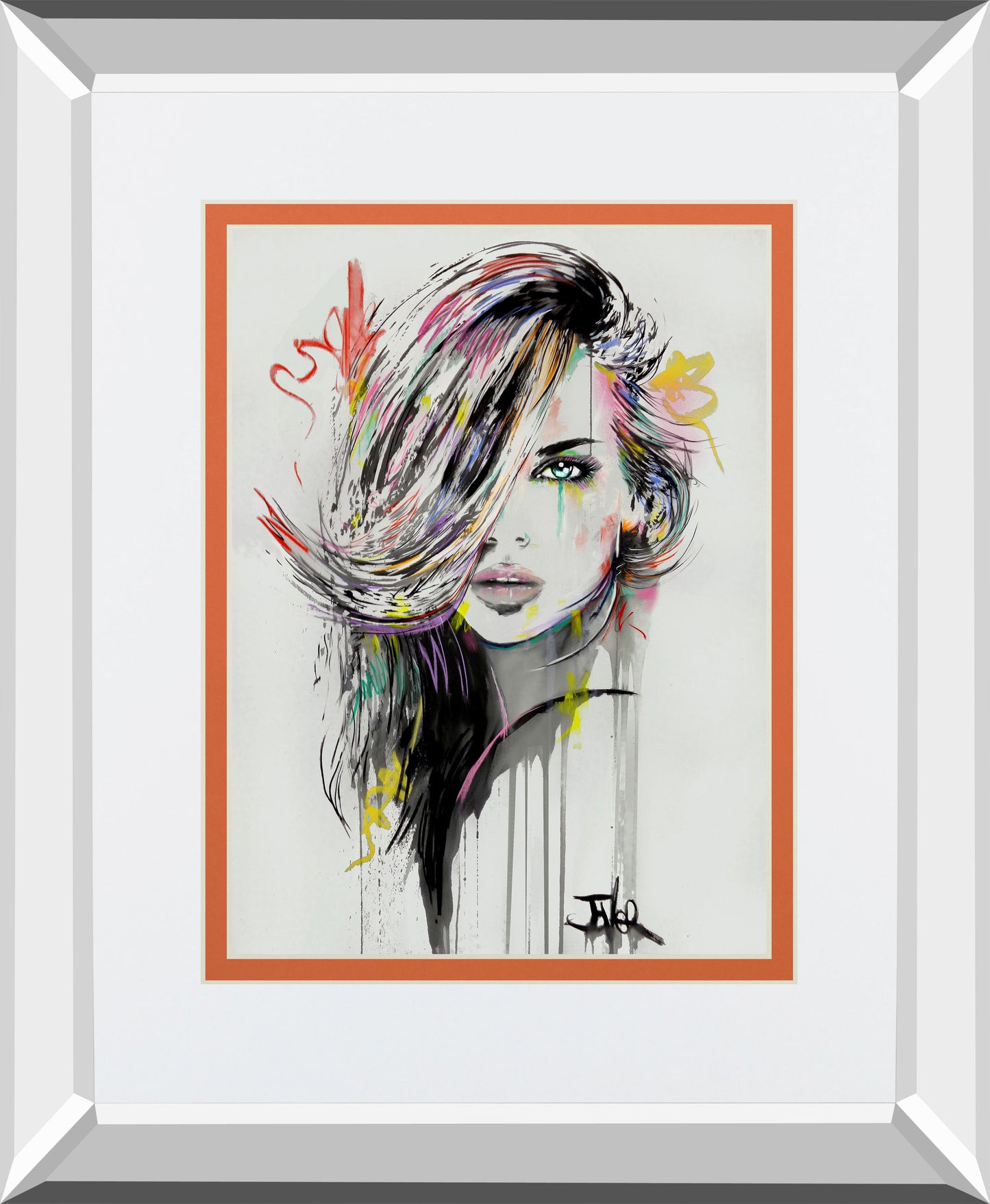 Far Horizons By Loui Jover Mirrored Frame