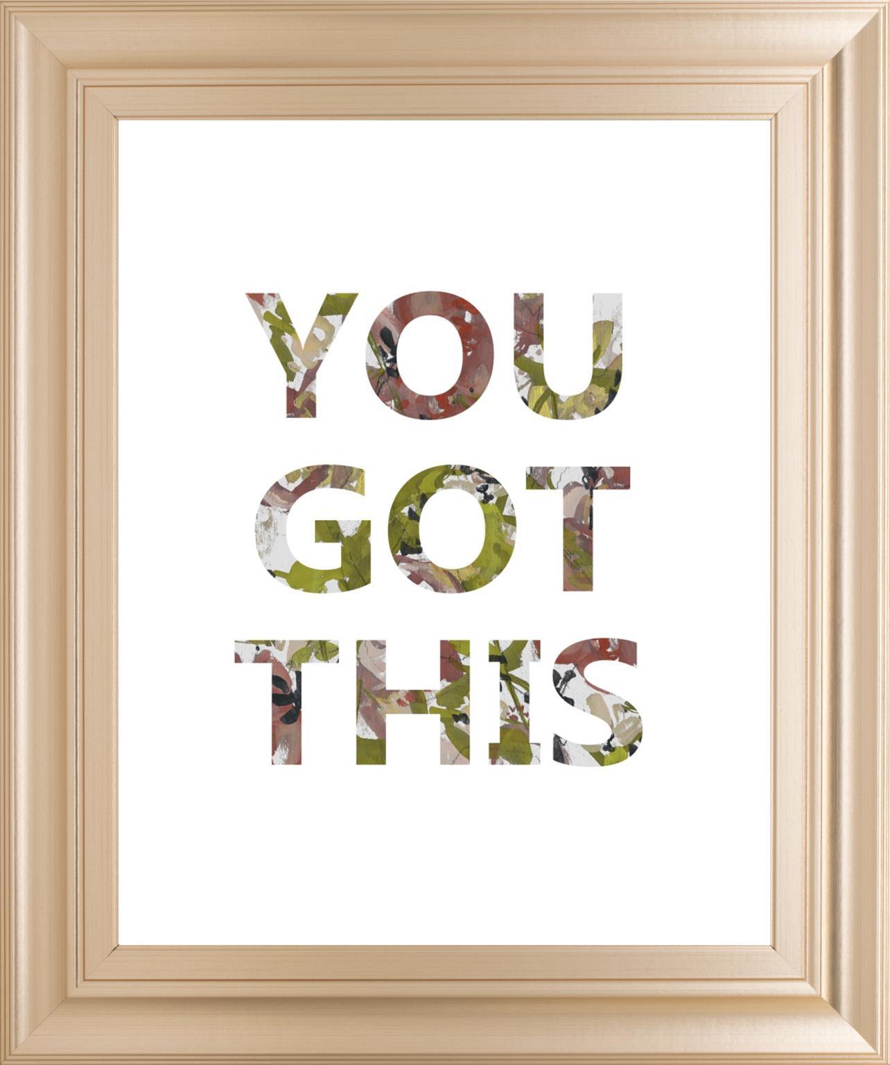 Empower Flowers III By Jennifer Goldberger 22x26 - Green