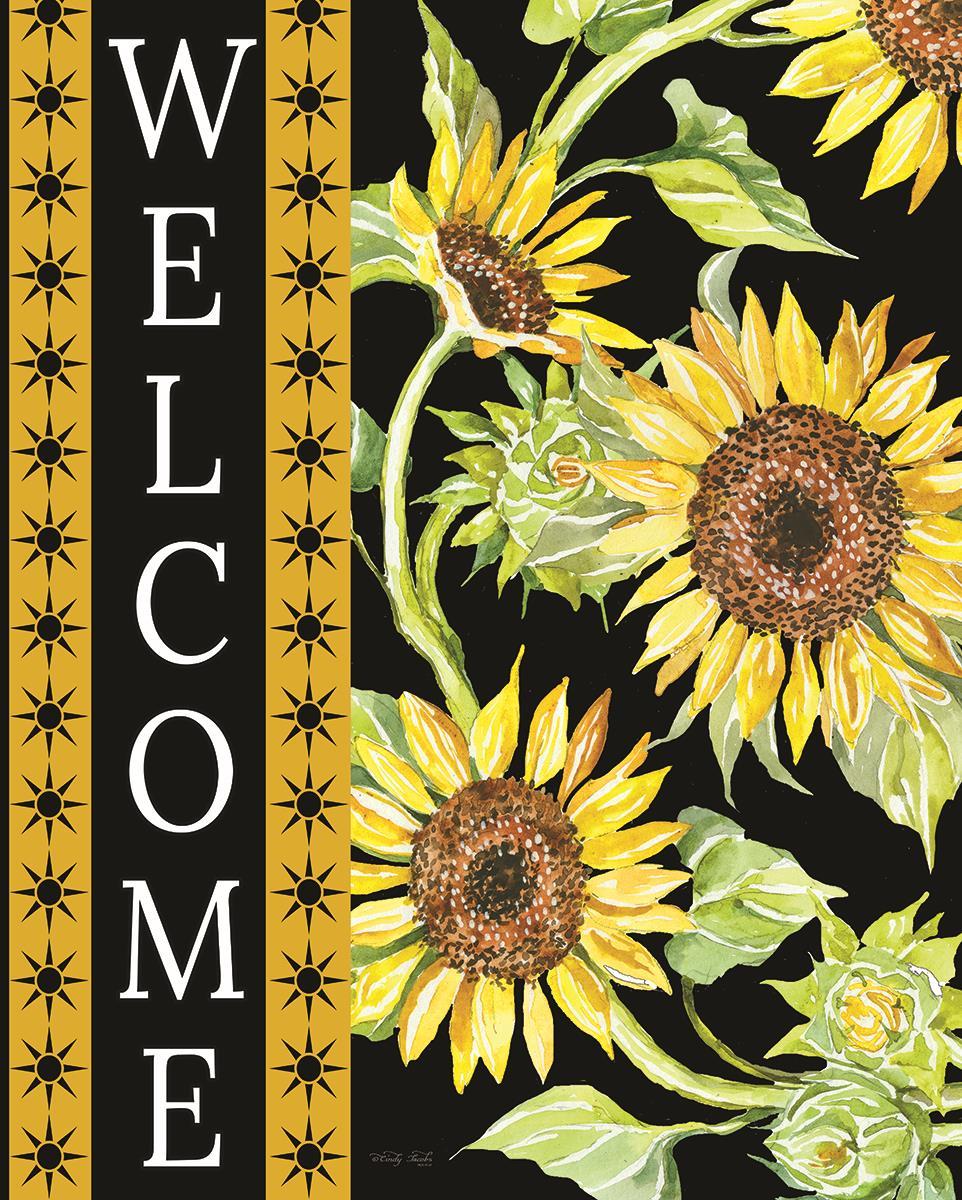Framed - Welcome Sunflowers By Cindy Jacobs