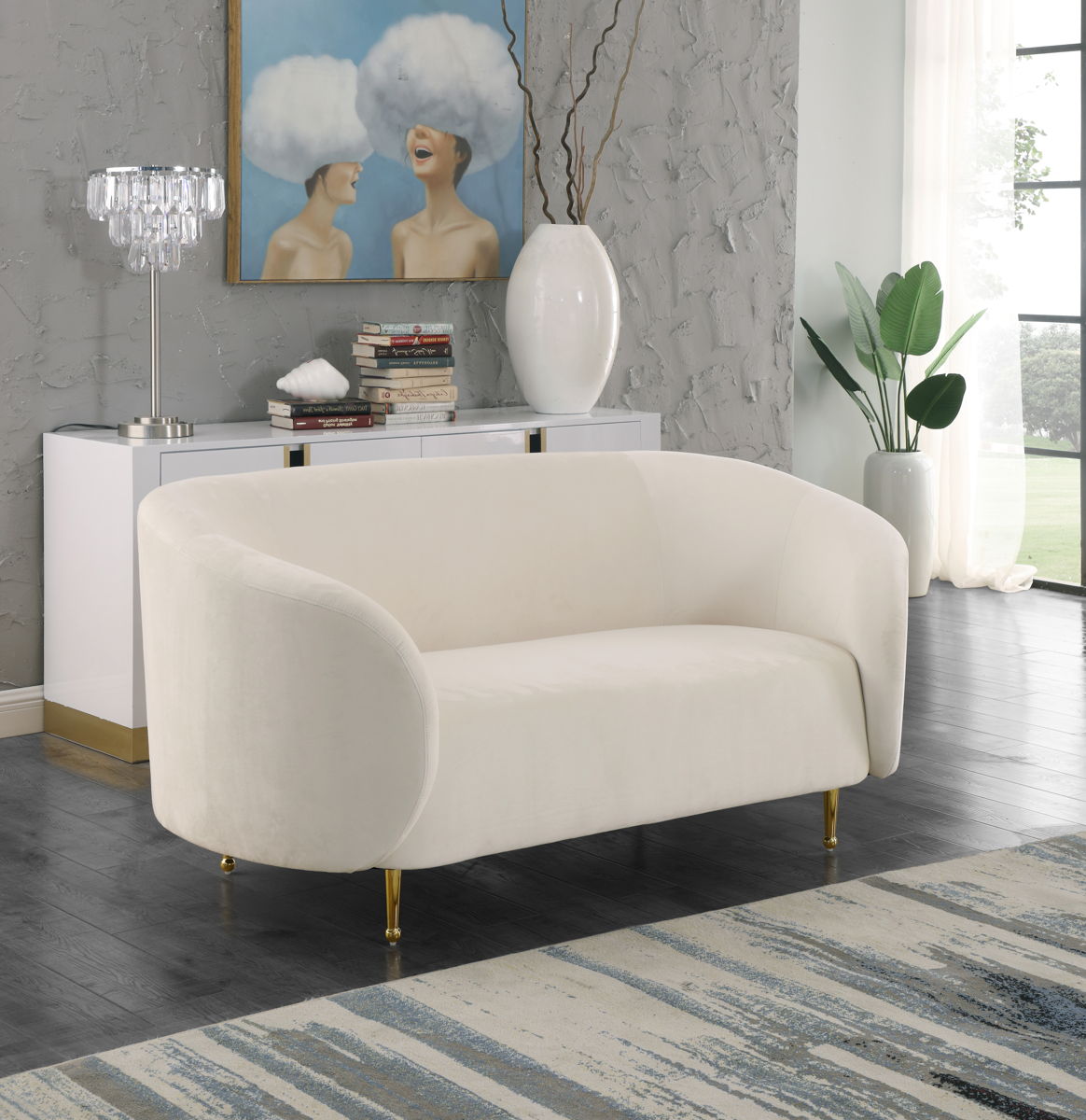 Lavilla - Loveseat - Cream