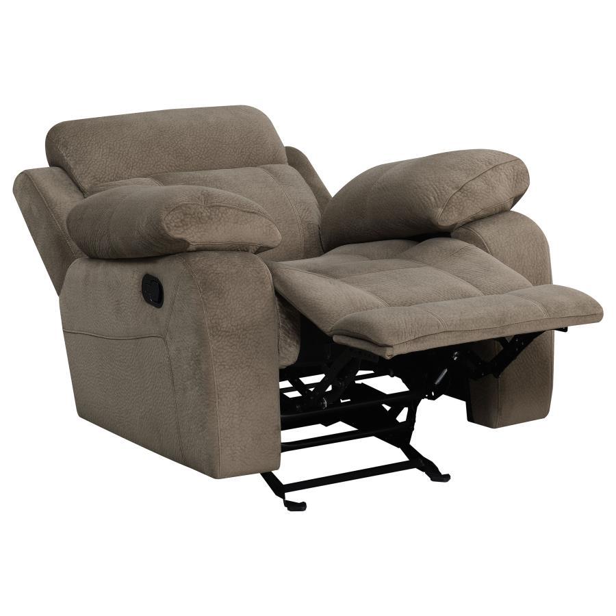 Myleene - Pillow Top Arm Glider Recliner - Light Brown