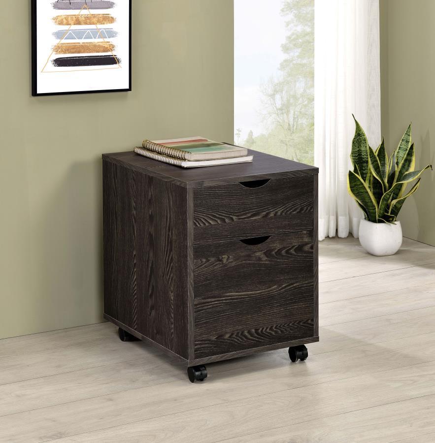 Noorvik - 2-Drawer Mobile File Cabinet - Brown