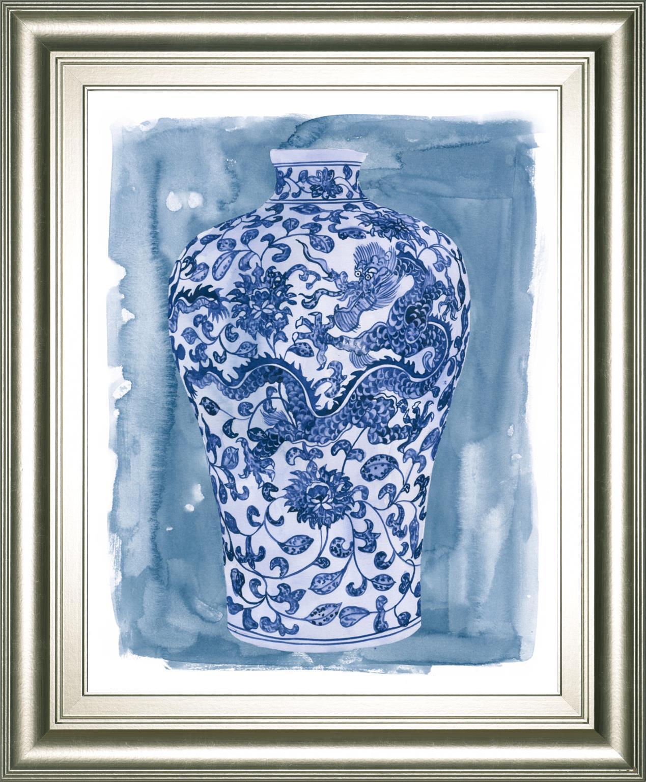 Ming Vase I By Melissa Wang 22x26 - Blue
