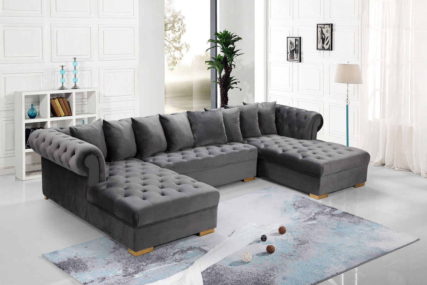 Presley Upholstered Velvet Sectional