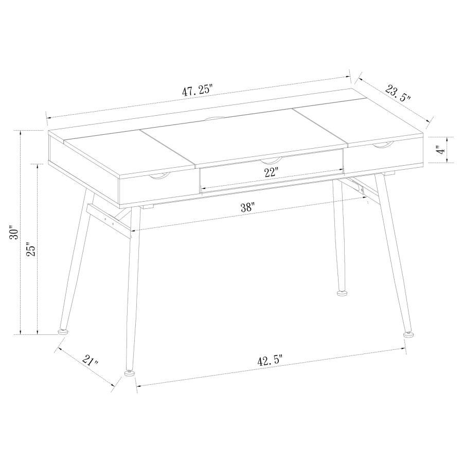 Rafael - Writing Desk - Light Brown