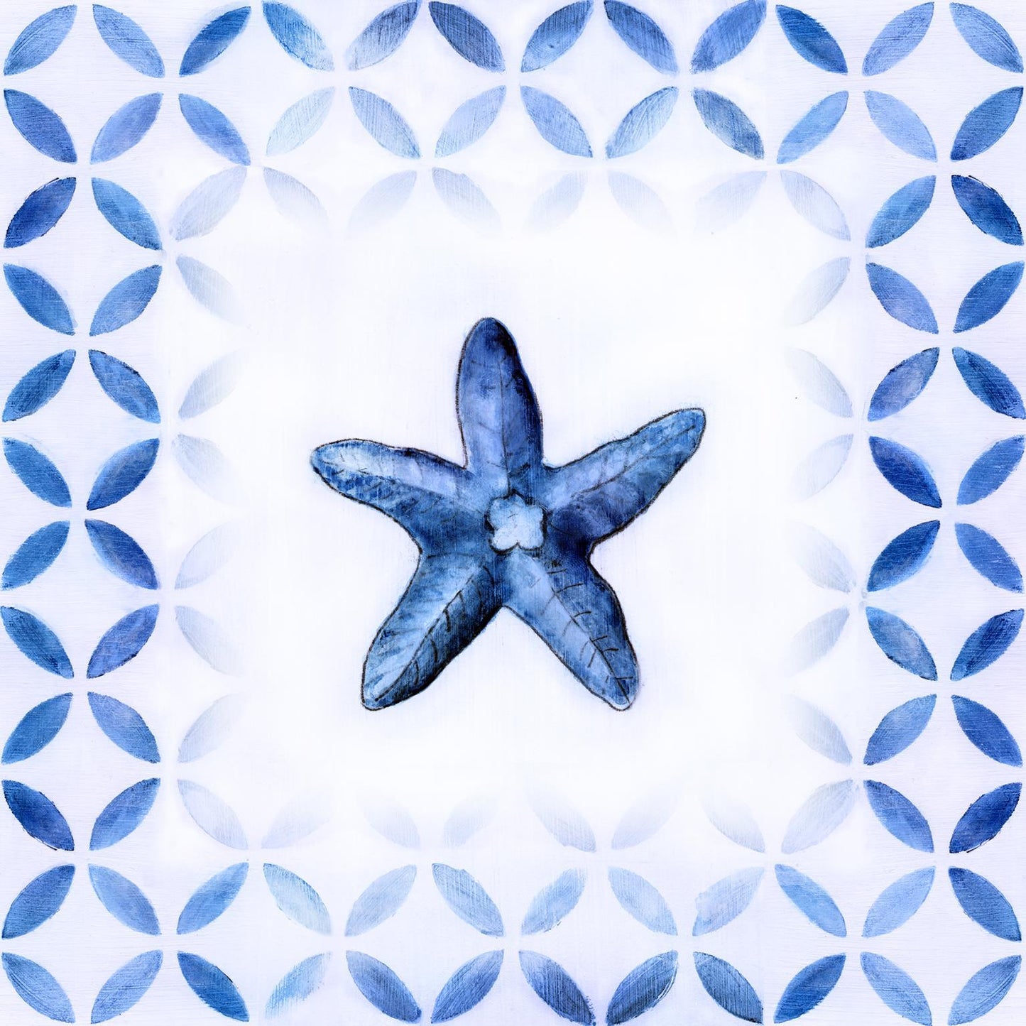 Framed - Royal Blue Shell IIi By Tava Studios