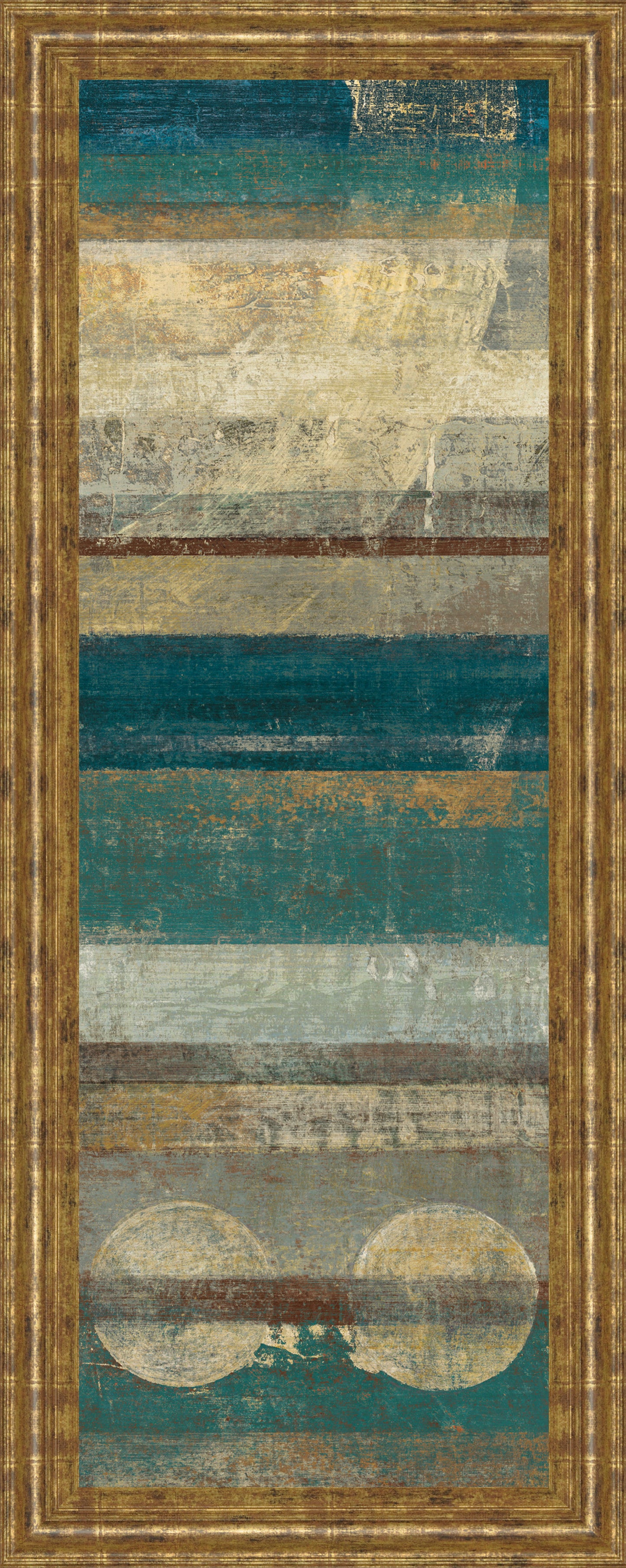 Kuna Blue By Roque Silva - Framed Print Wall Art - Blue
