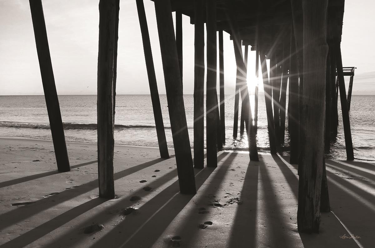 Framed Small - Sunrise At The Pier By Lori Deiter