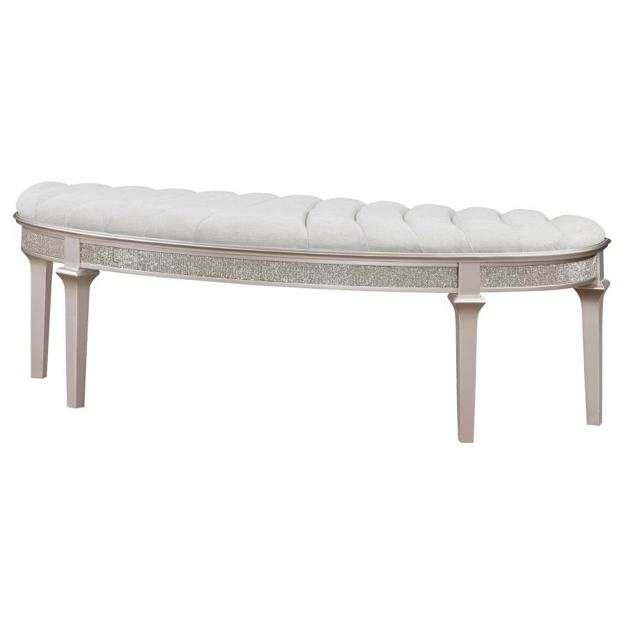 Dining Bench - Pearl Silver
