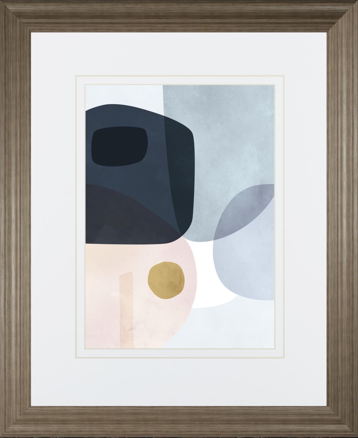 Gold Monde I By Victoria Borges 34x40 - Light Blue