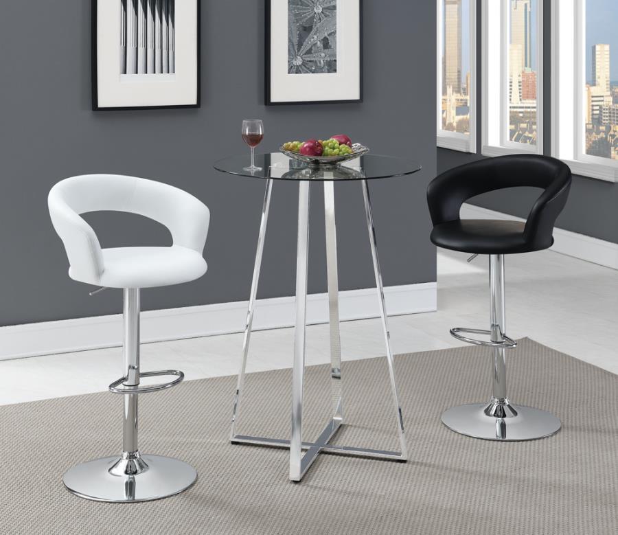 Coaster - Round Back 29″ Adjustable Height Bar Stool
