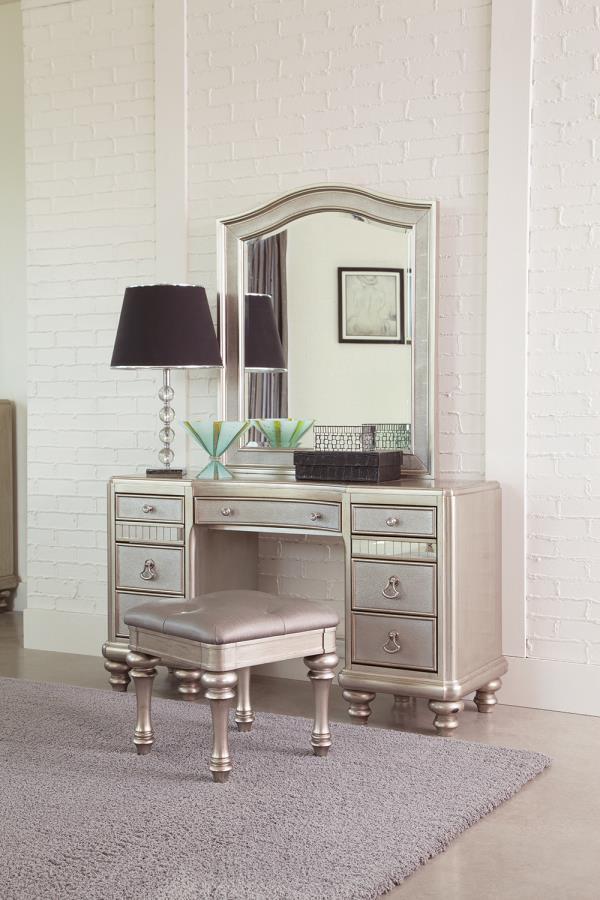 Bling Game - Vanity Stool - Silver