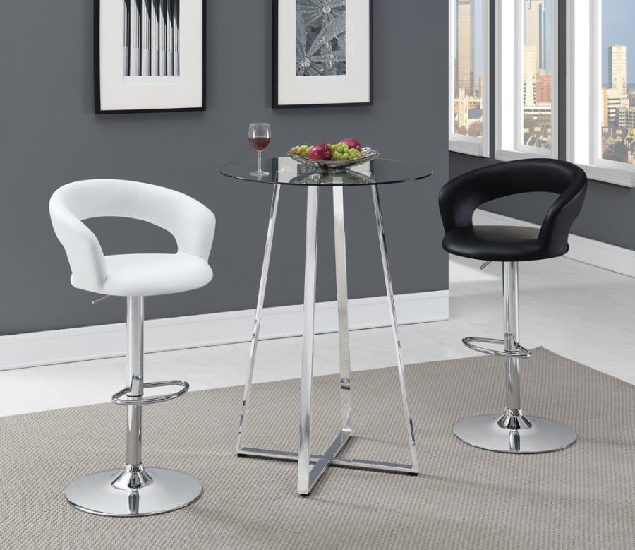 Coaster - Round Back 29″ Adjustable Height Bar Stool