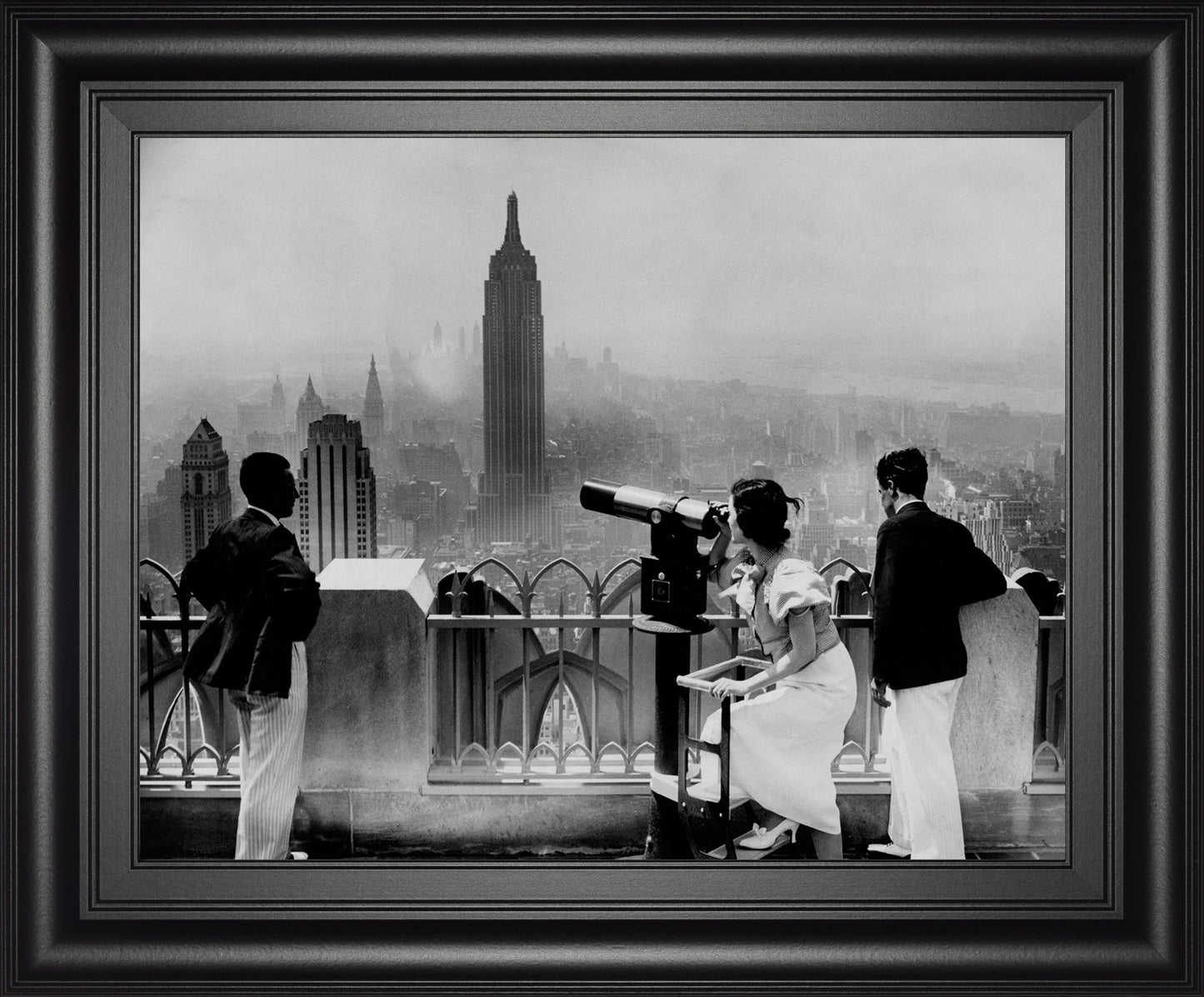 Manhattan, View From Radio City Music Hall, 1935 By The Chelsea Collection - Framed Print Wall Art