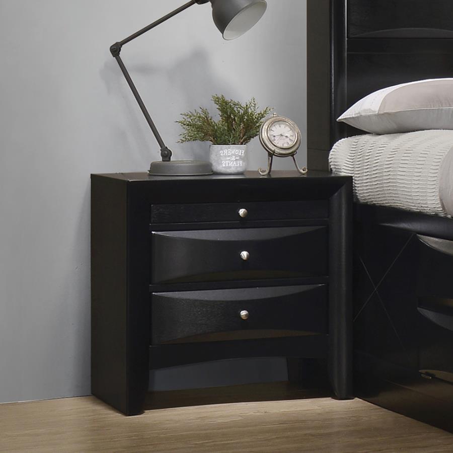 Briana - Nightstand - Black