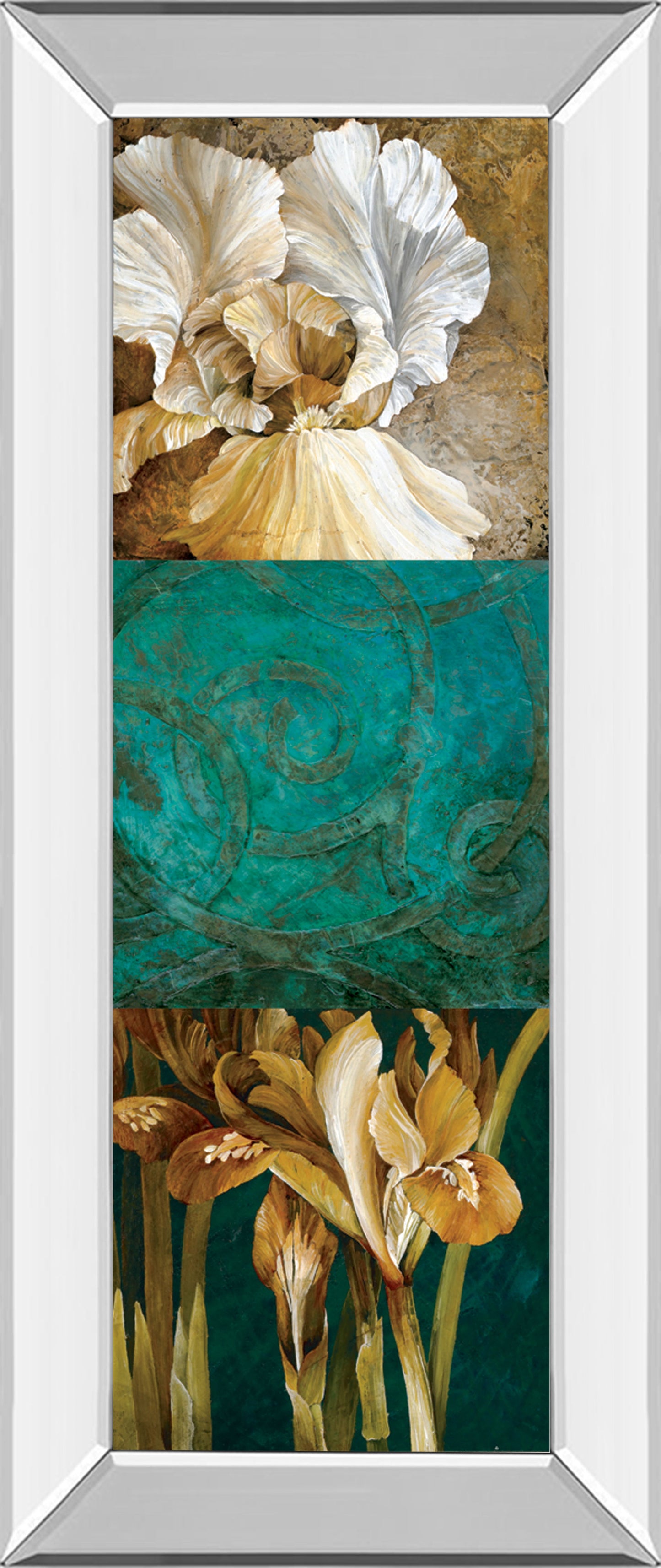 From My Garden Il By Linda Thompson - Mirror Framed Print Wall Art - Darl Brown