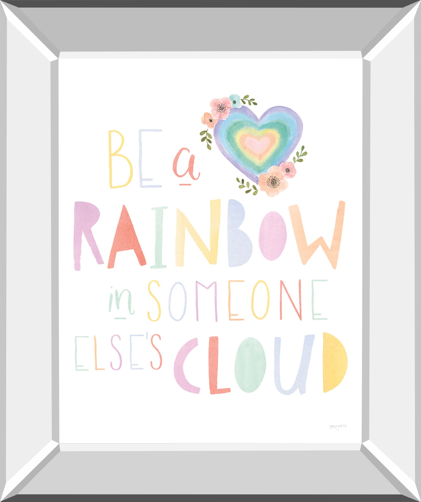 Lets Chase Rainbows II By Jenaya Jackson - Mirror Framed Print Wall Art