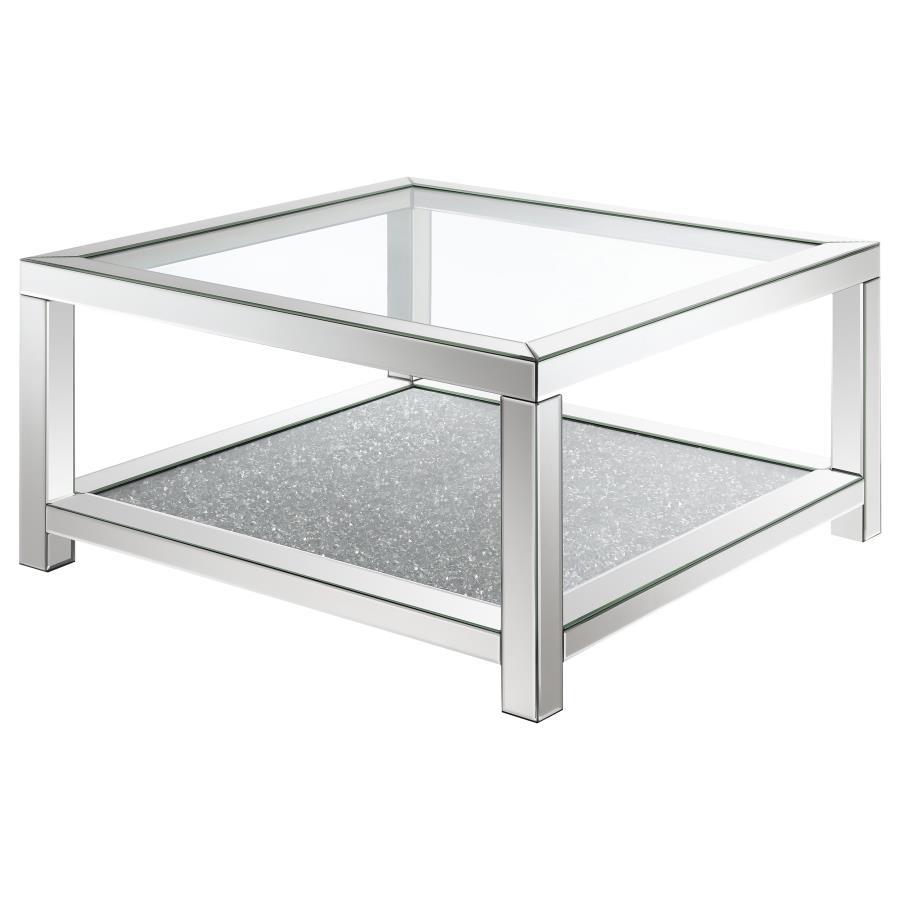 Square Coffee Table - Pearl Silver