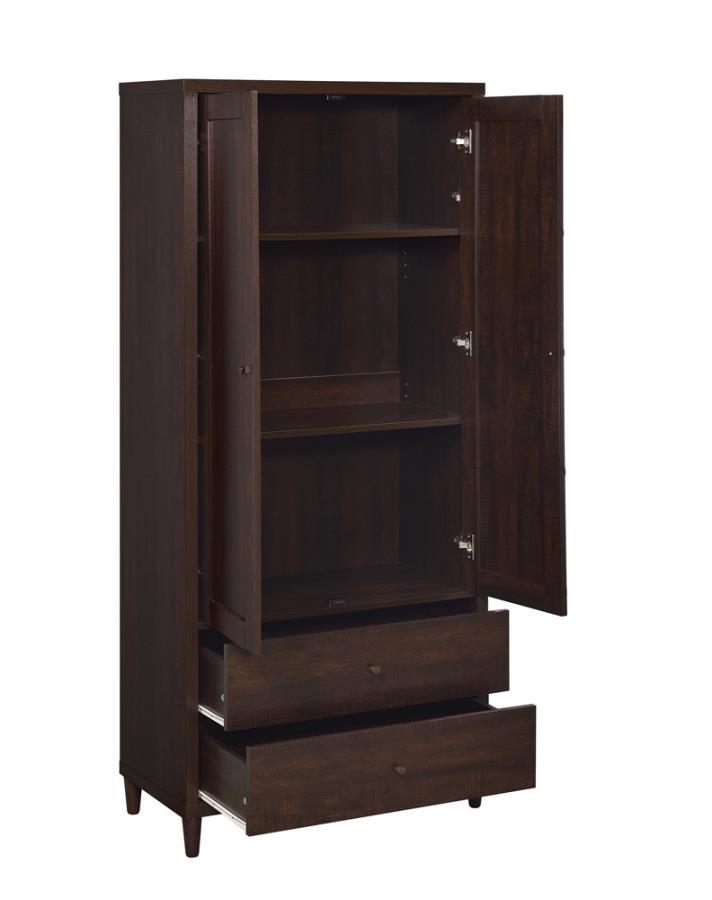 Wadeline - 2-door Tall Accent Cabinet - Brown