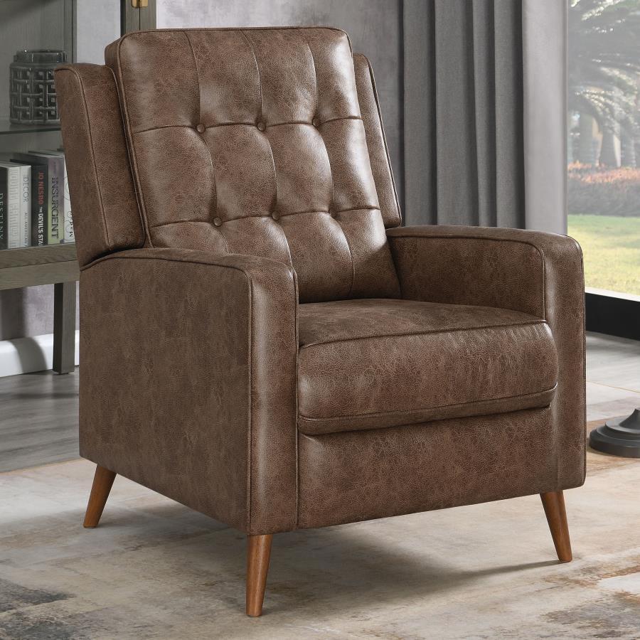 Davidson - Push Back Recliner - Brown